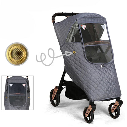 Winter-weerbeschermingsset voor kinderwagen – 1+1 GRATIS actie