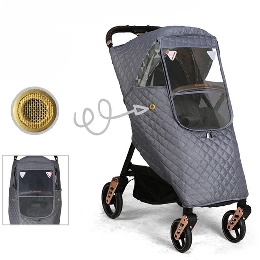 Winter-weerbeschermingsset voor kinderwagen – 1+1 GRATIS actie