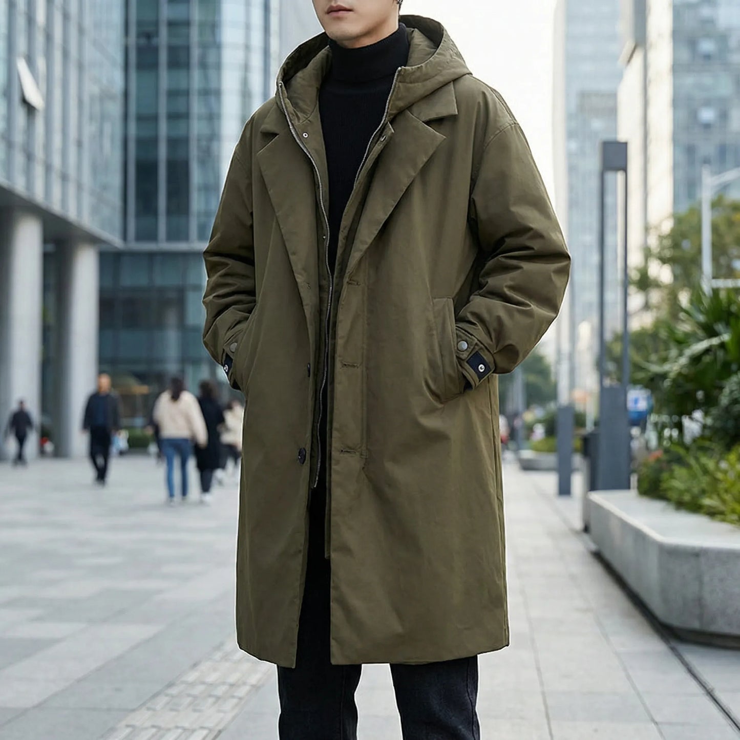 Klassischer Parka-Trenchcoat Für Herren - Armando