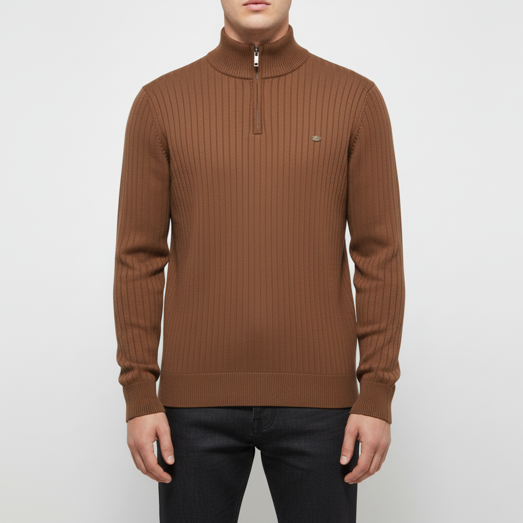 Klassischer Pullover Mit Reißverschluss - Finn