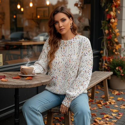 Klassischer Rundhals-Pullover - Martina
