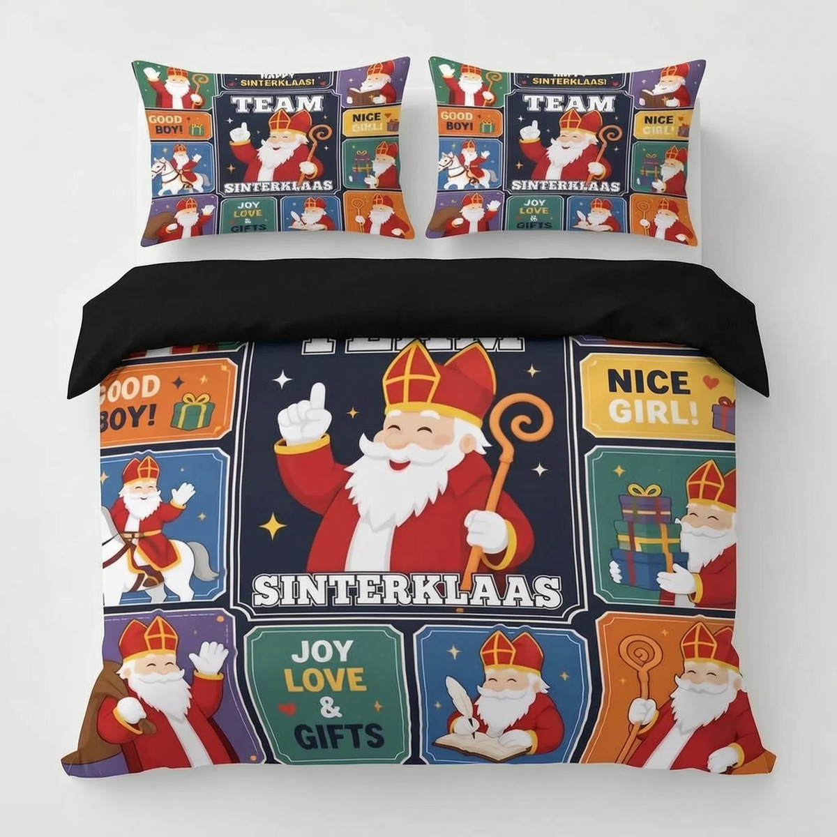 Kleurrijk Beddengoed In Sinterklaasthema - Jollybed
