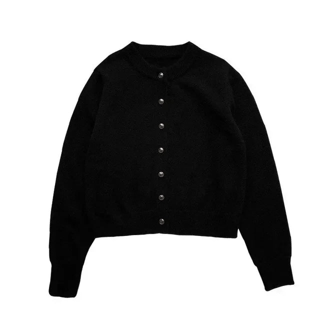 Stijlvol Gebreid Vest met O-hals - Sophie
