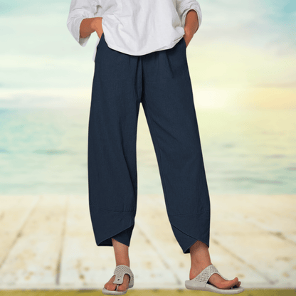 Lichte Katoenen Broek met Elastische Tailleband – Mila