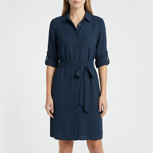 Kragenhemdkleid Mit Taille - Delia