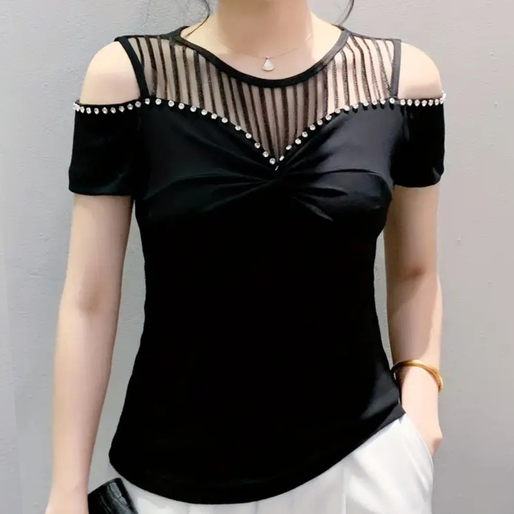 Trendy Cold-Shoulder Top voor Dames - Fenna