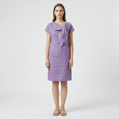 Kurzärmliges Kleid Mit Schleifendetail - Traci