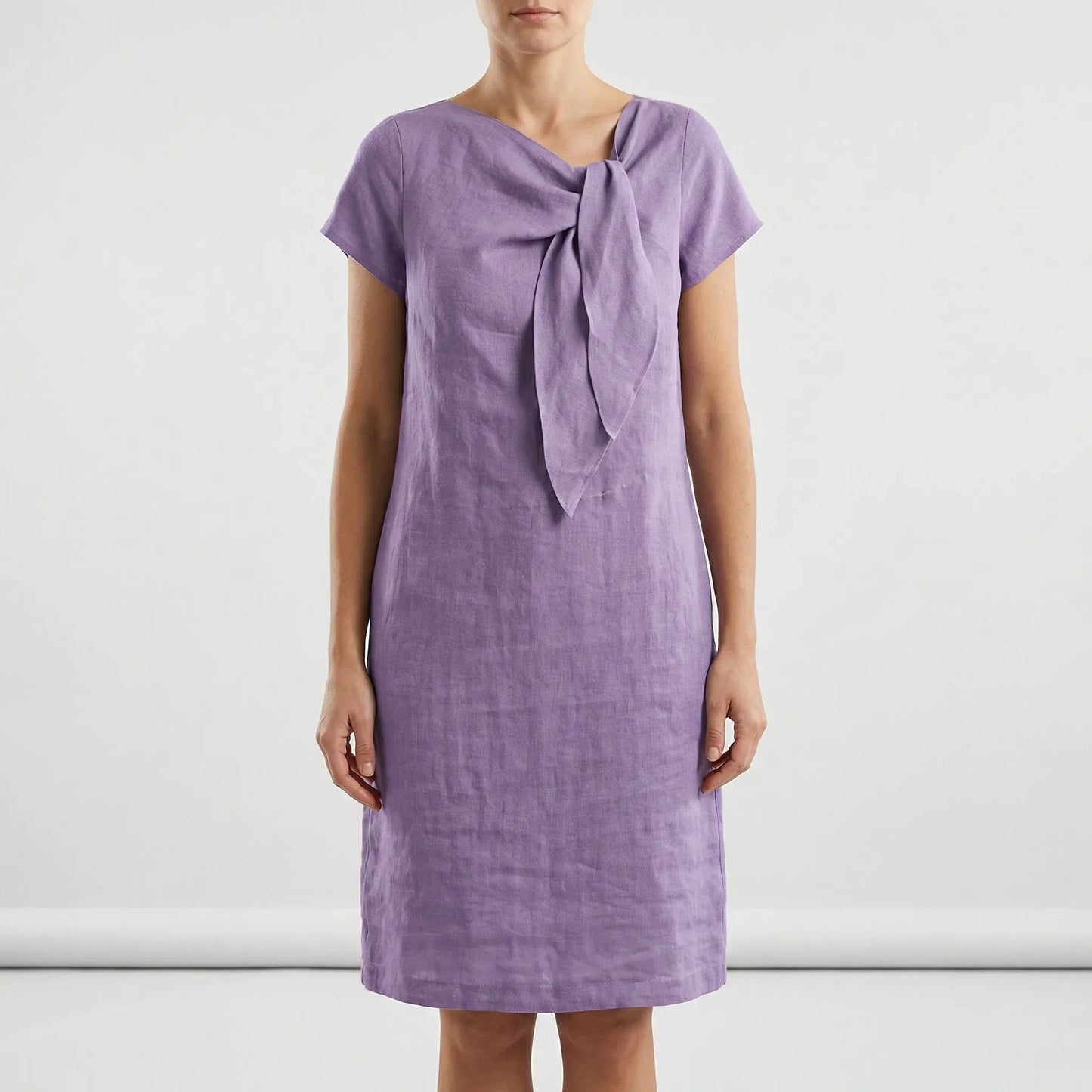 Kurzärmliges Kleid Mit Schleifendetail - Traci