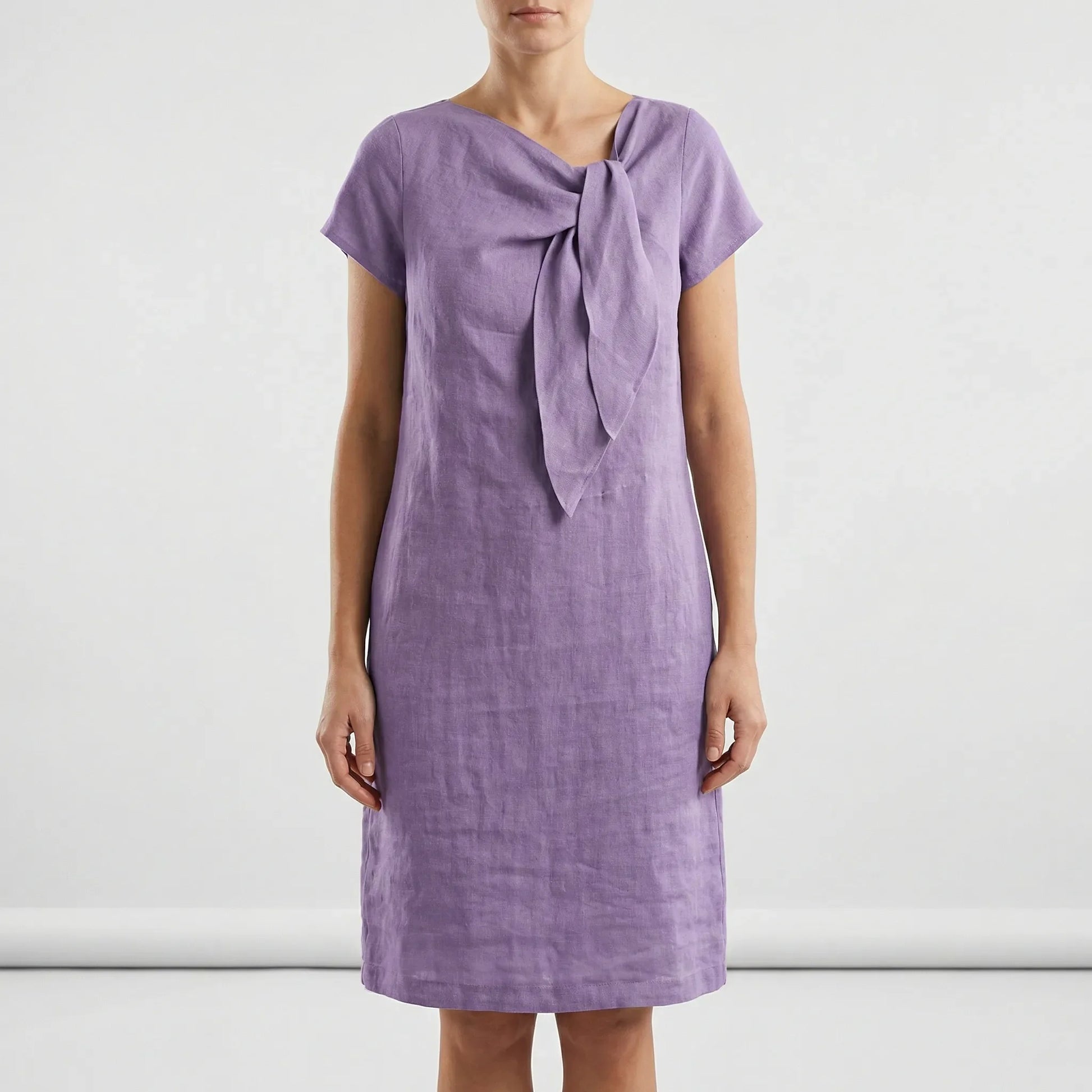 Kurzärmliges Kleid Mit Schleifendetail - Traci