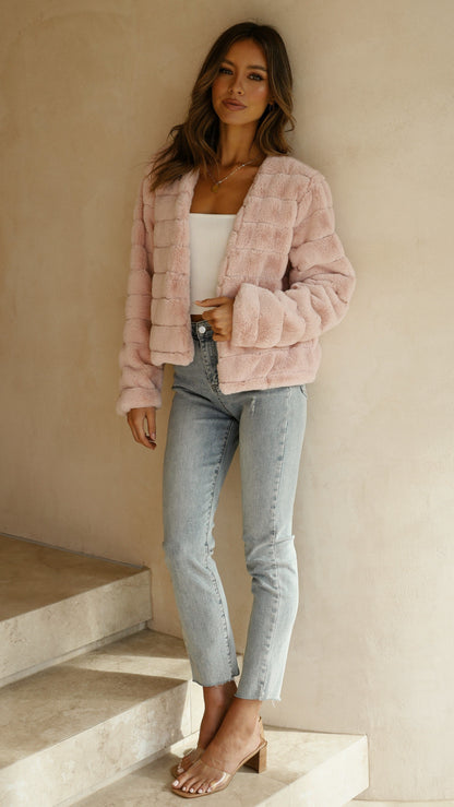 Luxe Dames Crop Jasje - Veloura
