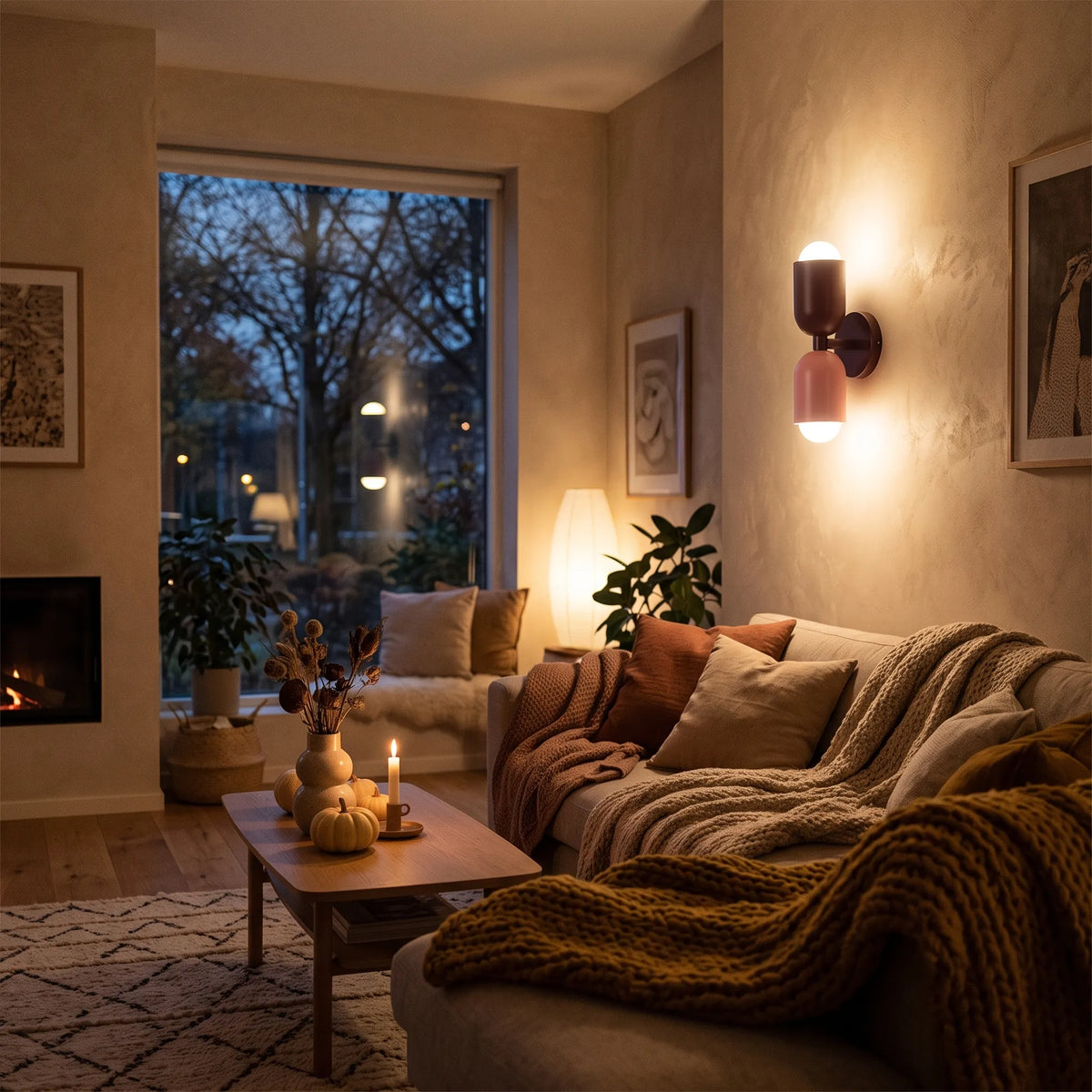 LED-wandlamp met warmwit licht voor sfeervolle avonden