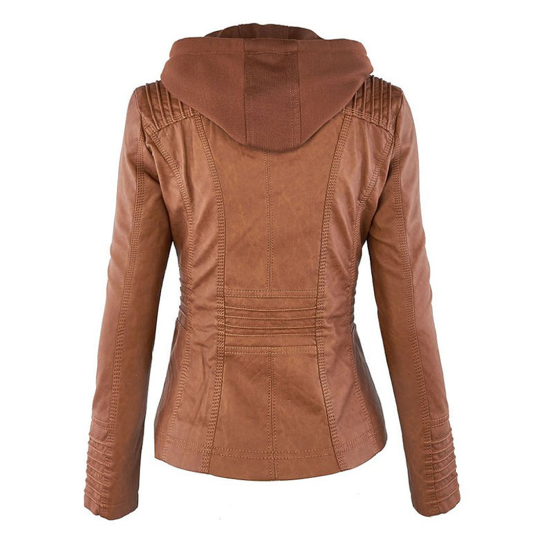 Stijlvolle Leren Zomerjas voor Dames - Elara