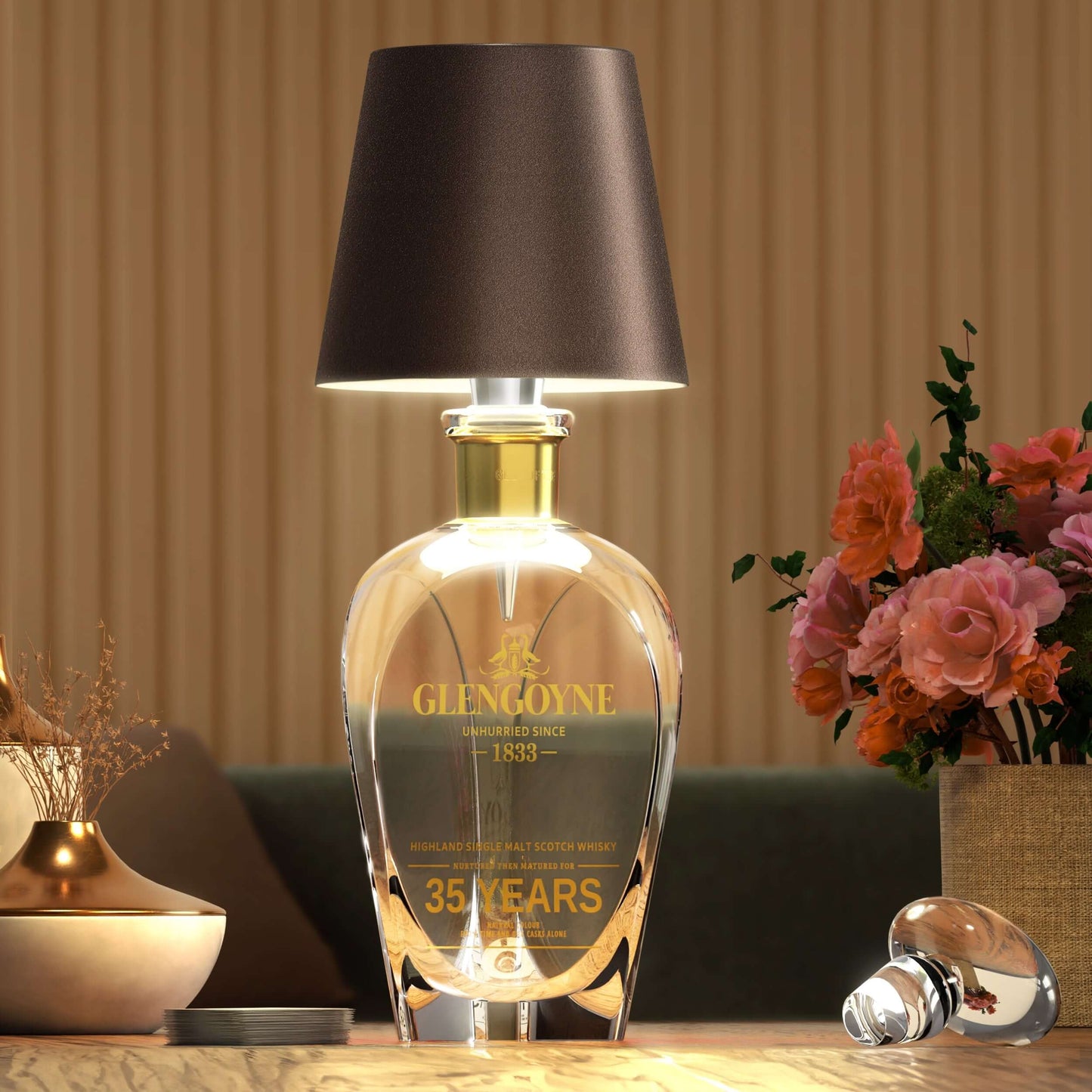 Oplaadbare LED Flessenlamp – LumoBottle