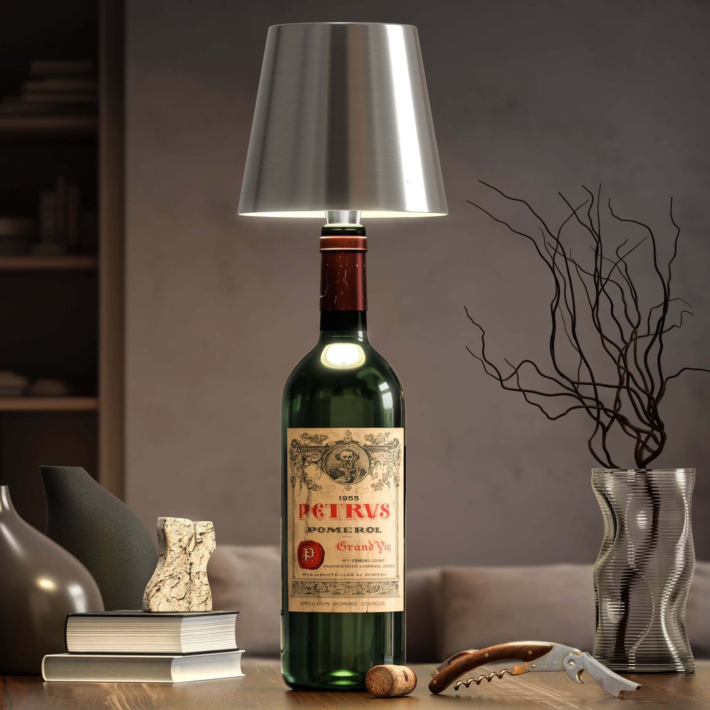 Oplaadbare LED Flessenlamp – LumoBottle