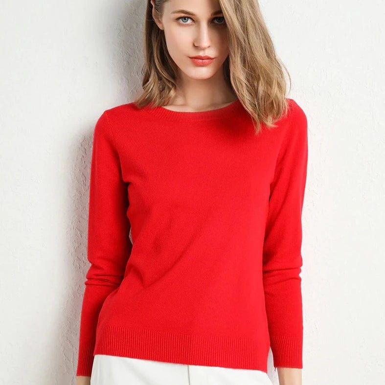 Langarm-Pullover Mit Rundhalsausschnitt - Katrin