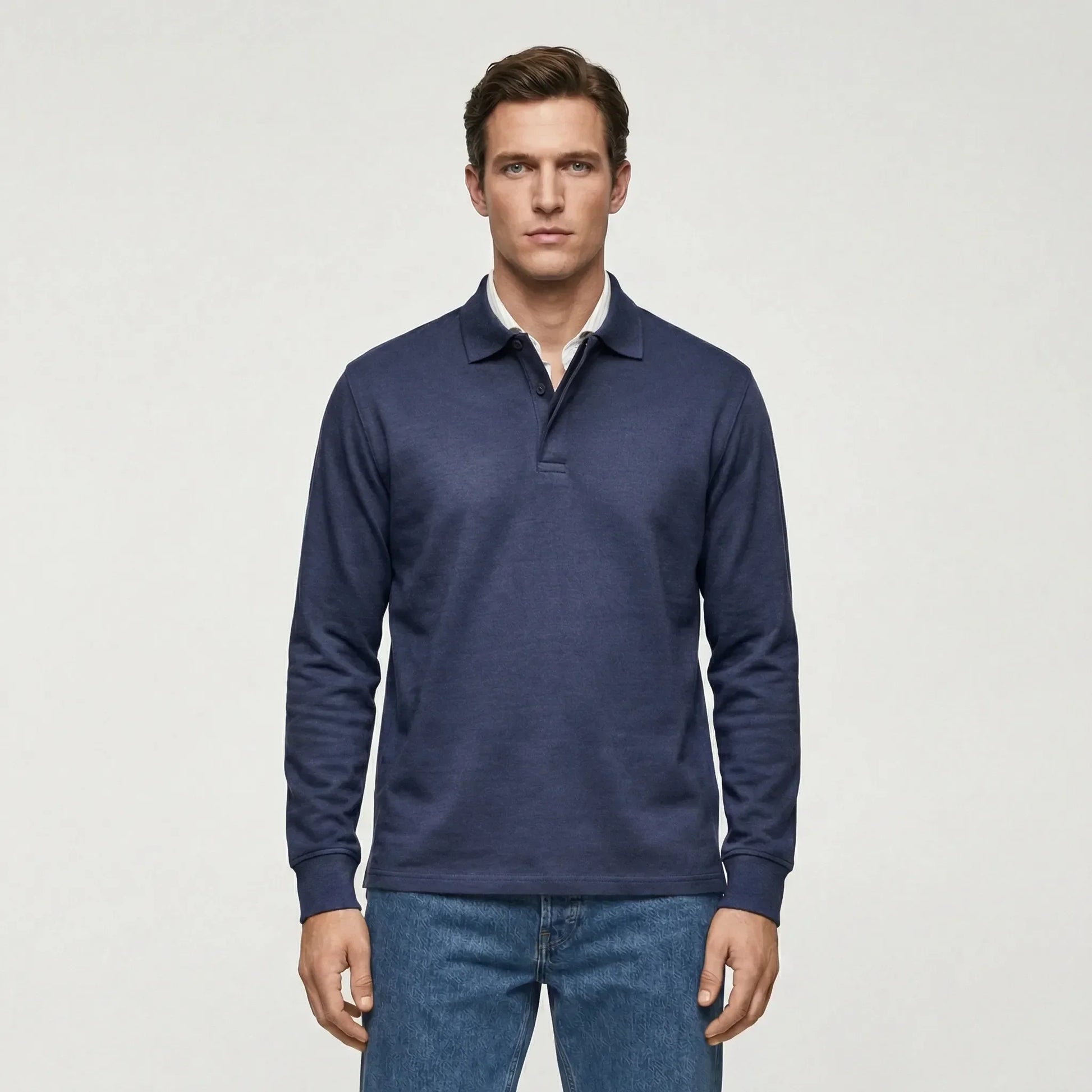 Langarm Polo Shirt Stil - Ilias
