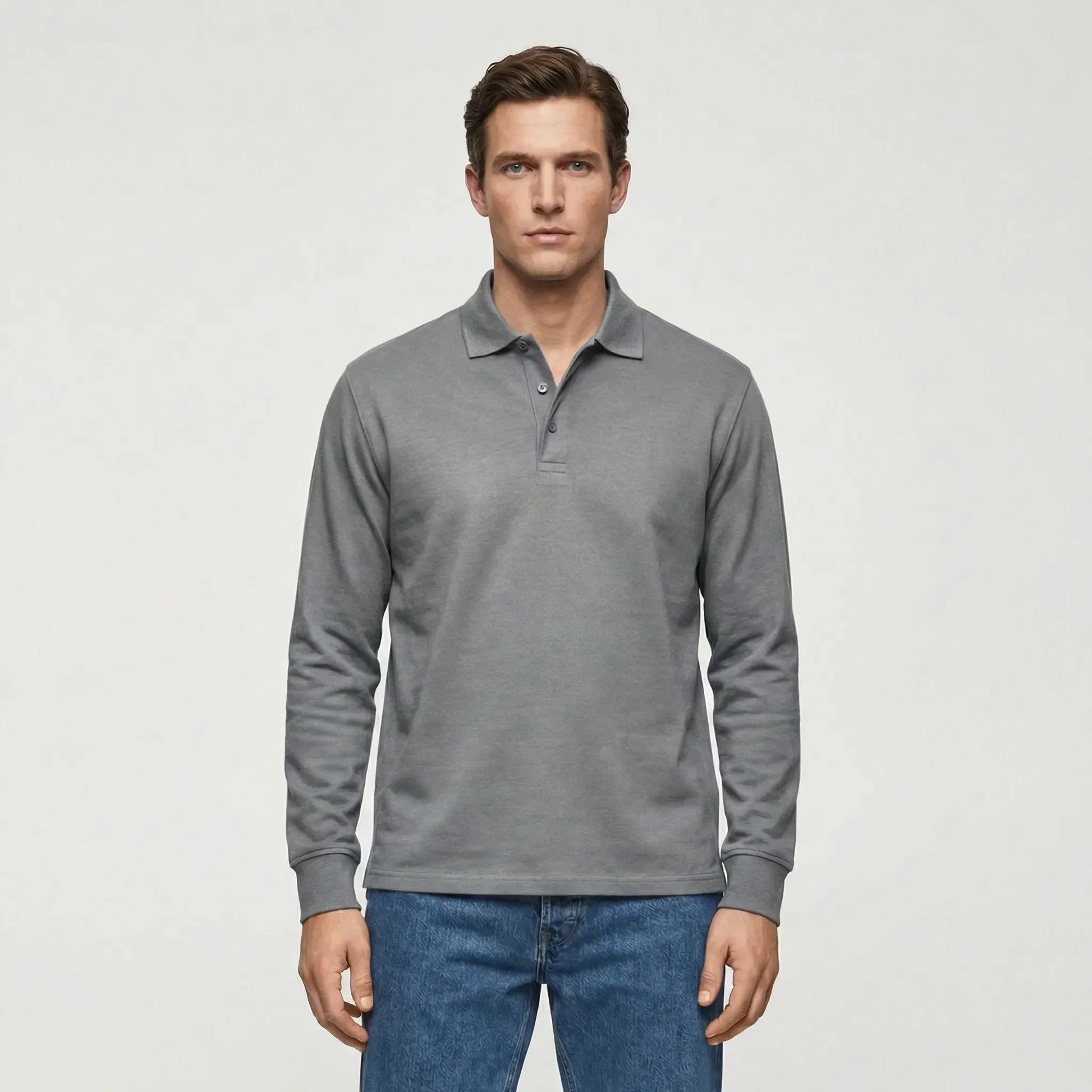 Langarm Polo Shirt Stil - Ilias