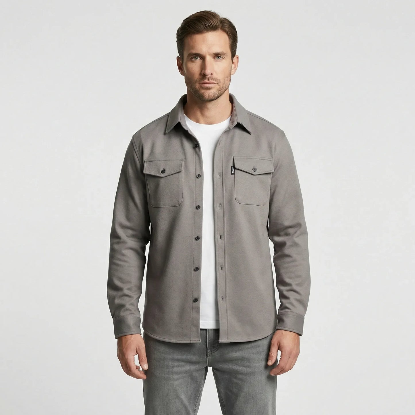 Langärmeliges Overshirt Mit Brusttaschen - Pablo