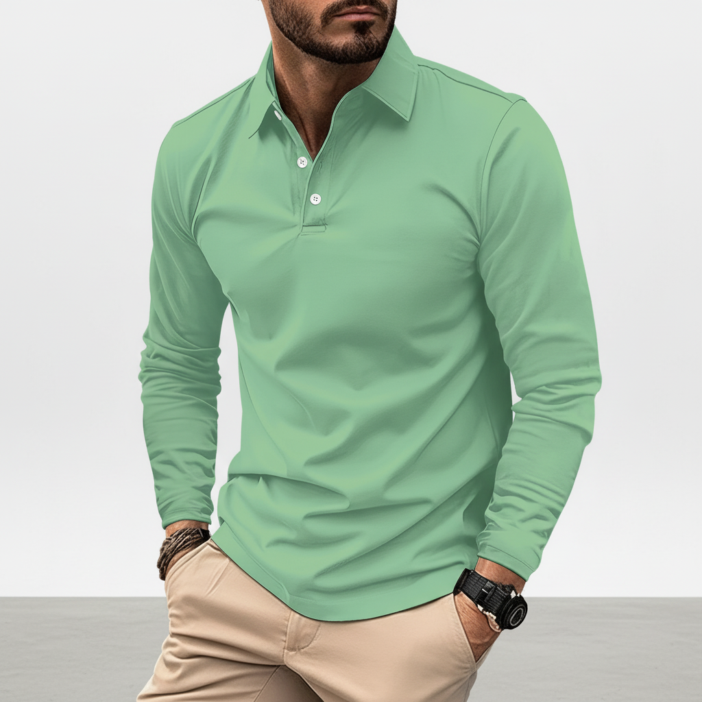 Langärmliges Poloshirt - Vincent