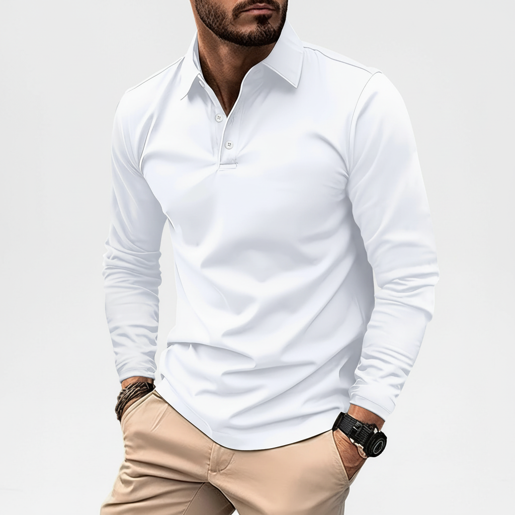 Langärmliges Poloshirt - Vincent