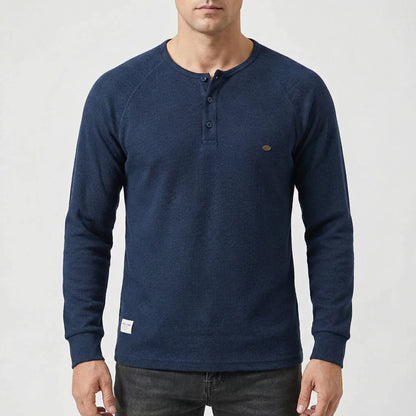 Langarmshirt Mit Knopfleiste - Giuseppe
