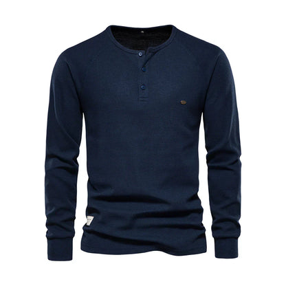 Langarmshirt Mit Knopfleiste - Giuseppe