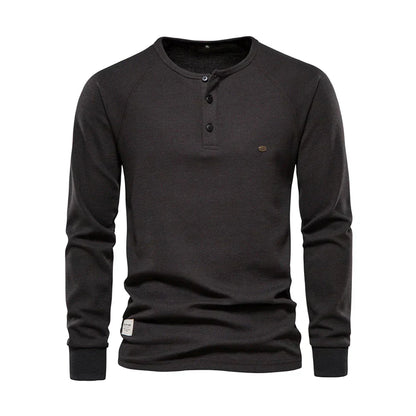 Langarmshirt Mit Knopfleiste - Giuseppe
