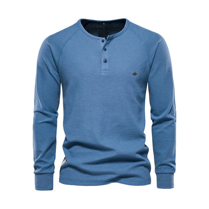 Langarmshirt Mit Knopfleiste - Giuseppe