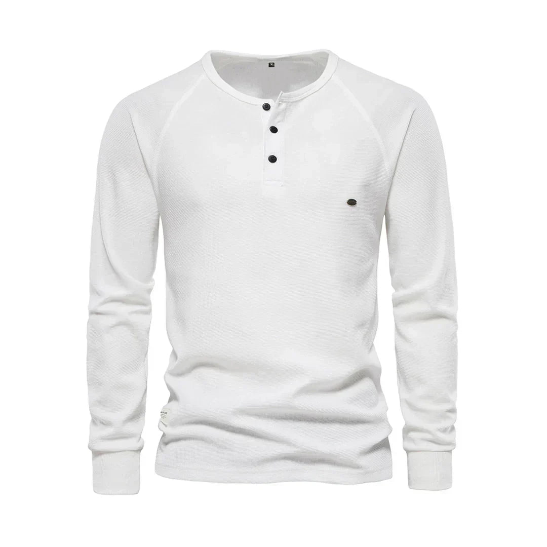 Langarmshirt Mit Knopfleiste - Giuseppe