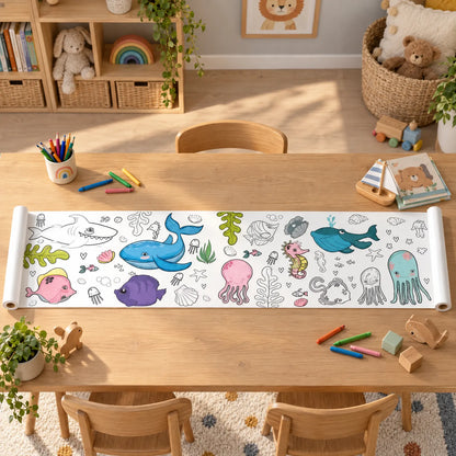 Lange Interactieve Tekenrol Voor Kinderen - Doodlia