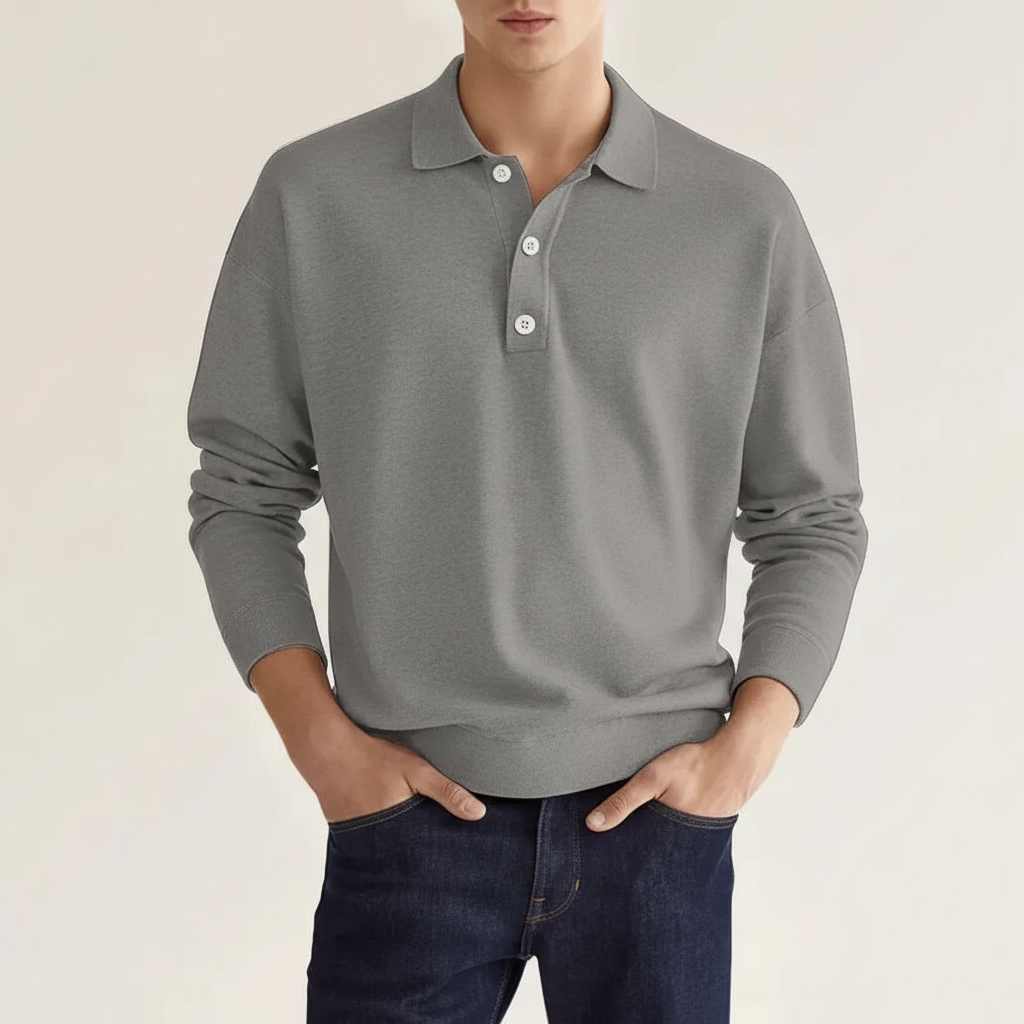 Langarm Polo Für Herren - Oskar