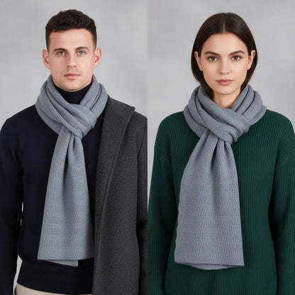 Lange gebreide unisex sjaal - CashmiLux
