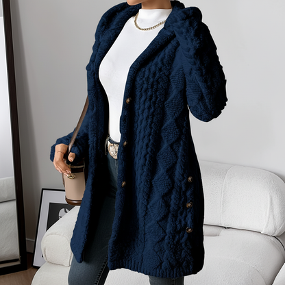 Lange Damen-Strickjacke - Maja