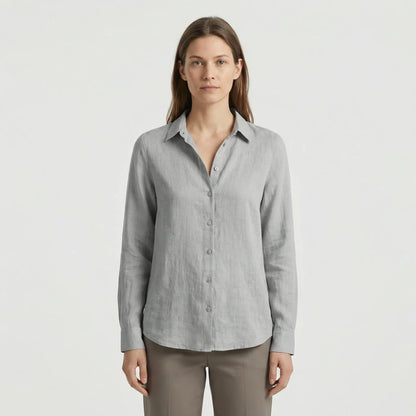 Leichte Damenbluse Mit V-Ausschnitt - Rosemary