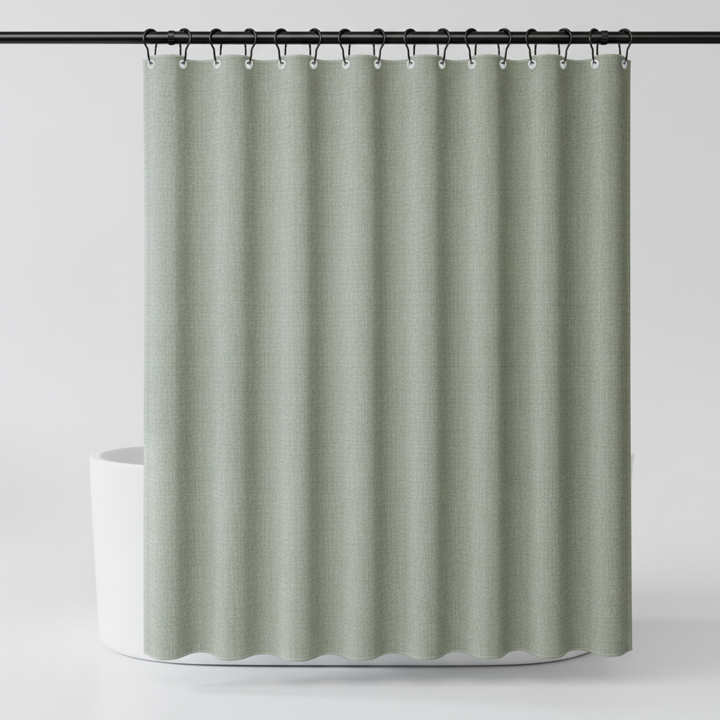 Leichter Polyester Duschvorhang - SereneCurtain