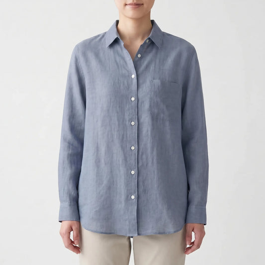 Lightweight Button-Up Shirt -  Alison