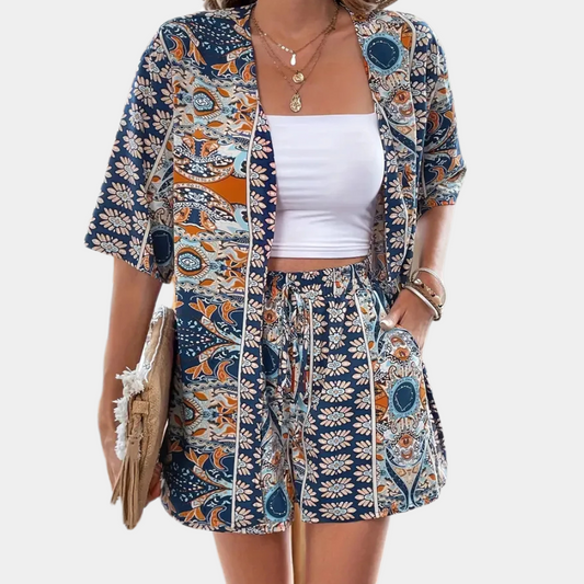 Trendy Tweedelige Zomer Set voor Dames - Noëlle