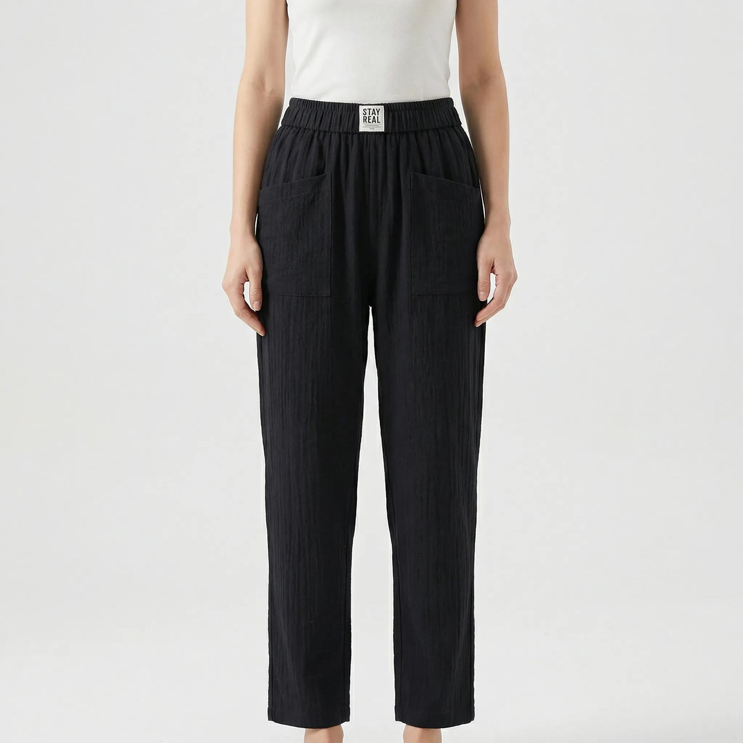 Lockere Damenhose Mit Elastischem Bund - Inez