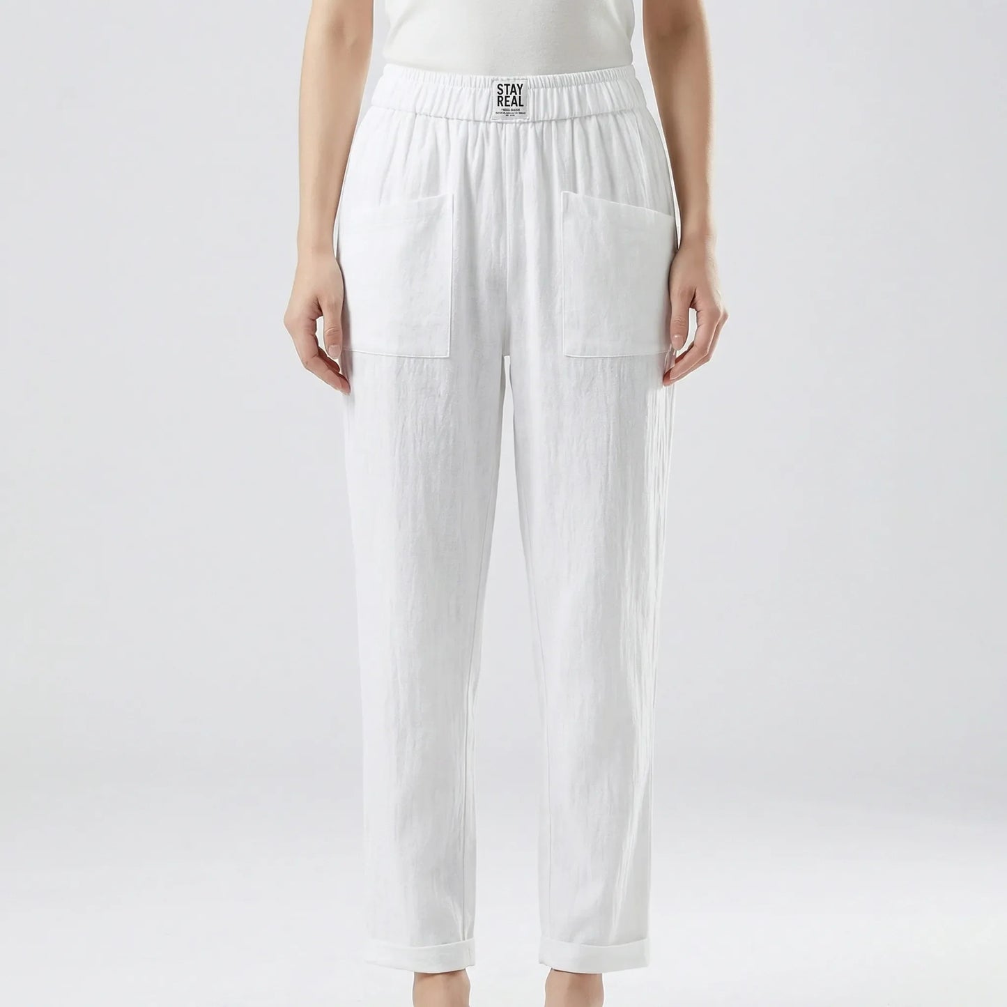 Lockere Damenhose Mit Elastischem Bund - Inez