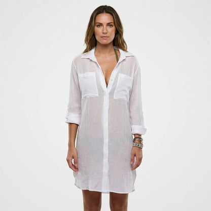 Lockeres Hemdkleid Mit Knopfleiste - Tasha