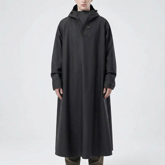 Long Hooded Riding Rain Jacket -  Drizlecape