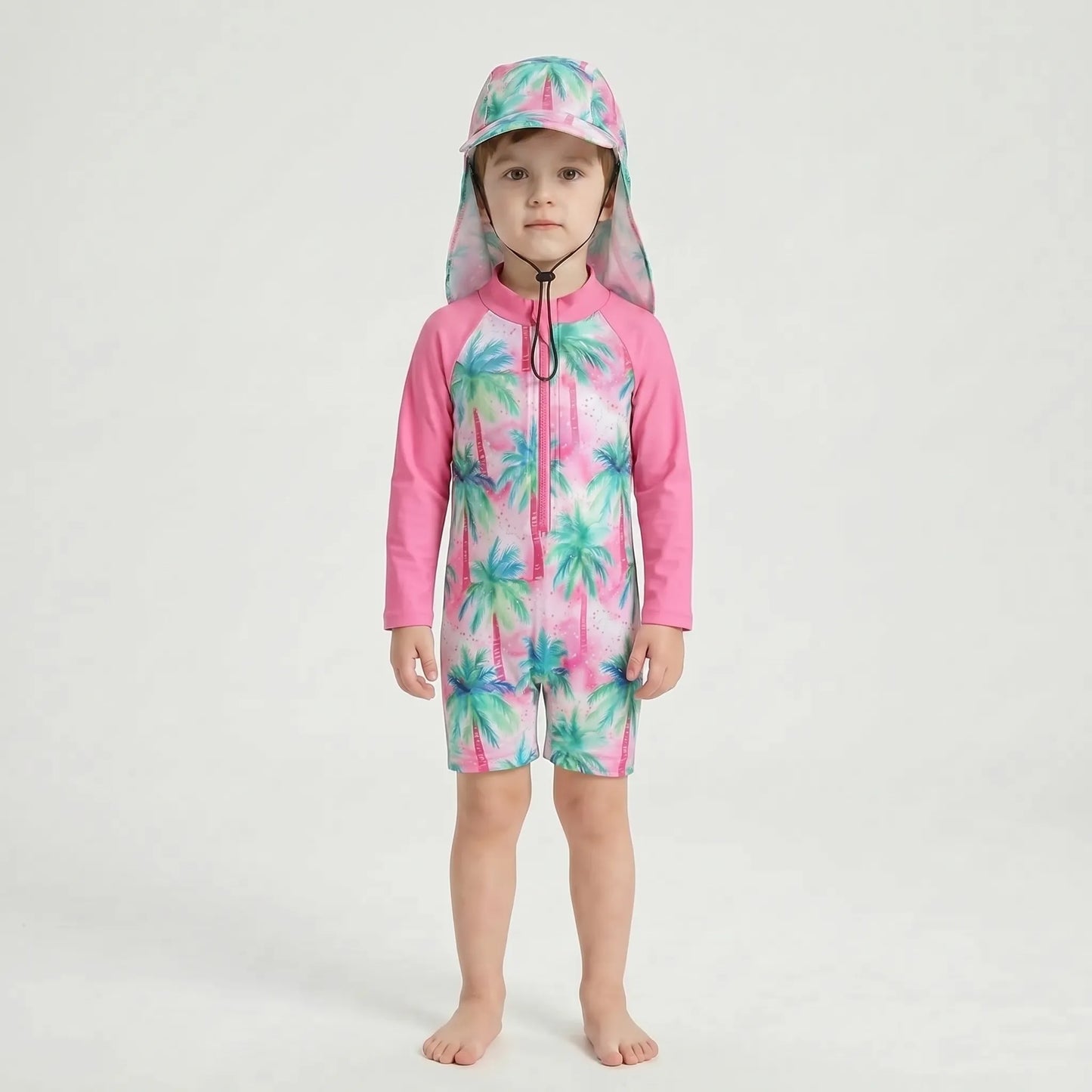 Long Sleeve Toddler Swimsuit Set - Shellkin