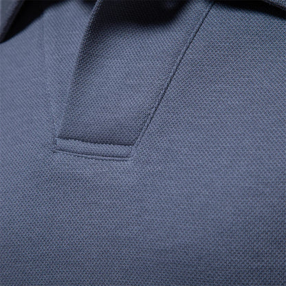 Long Sleeve Turn-Down Collar Polo - Carlton