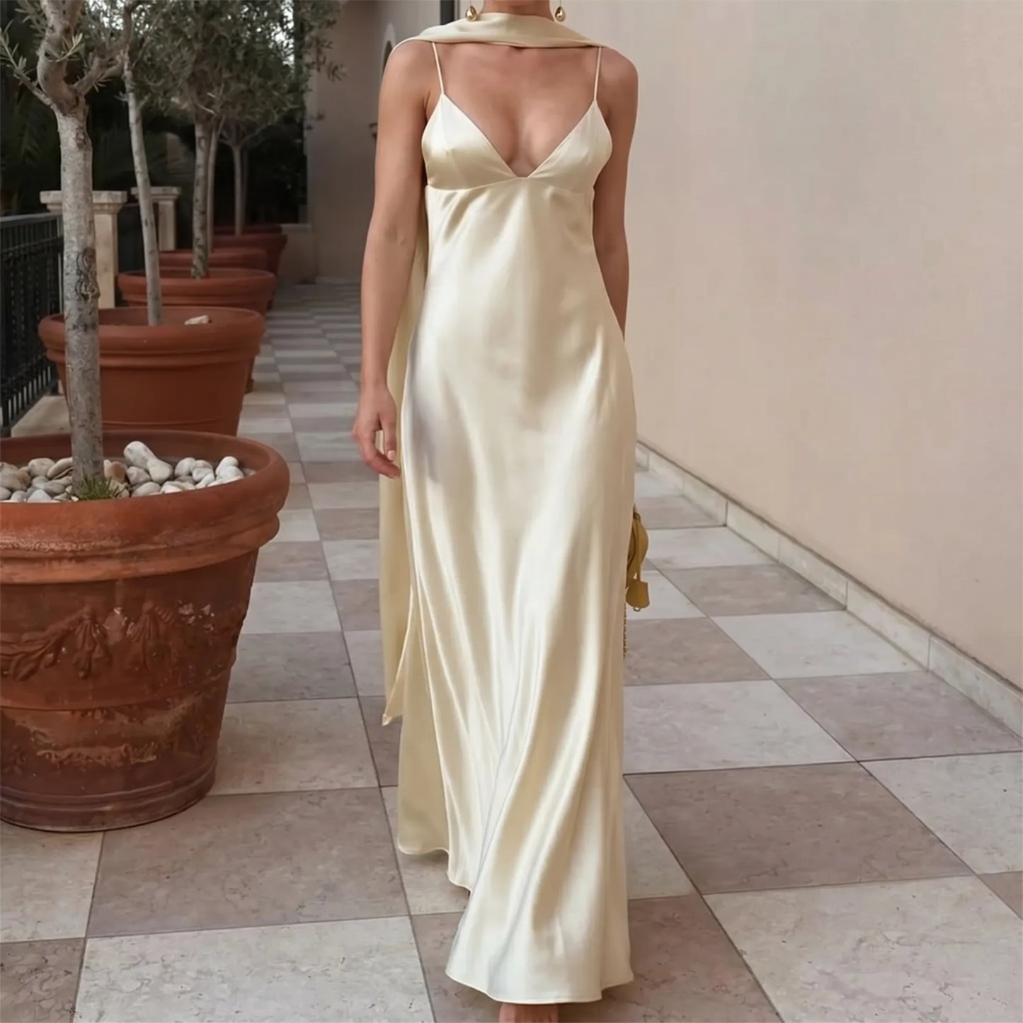 Long Slip Dress -  Lois