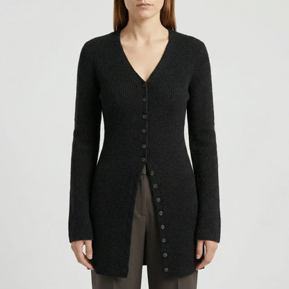 Longline-Cardigan Mit Knopfleiste - Lisann