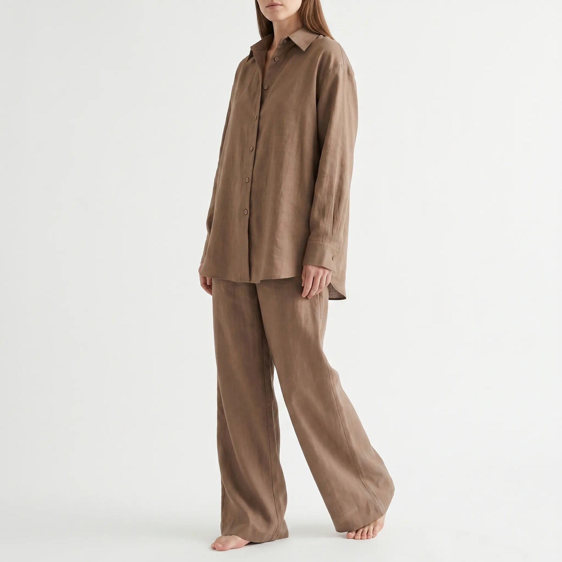 Loose Fit Two Piece Trouser Set - Desiree