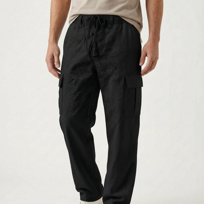 Loose Straight Leg Cargo Trousers -  Otis
