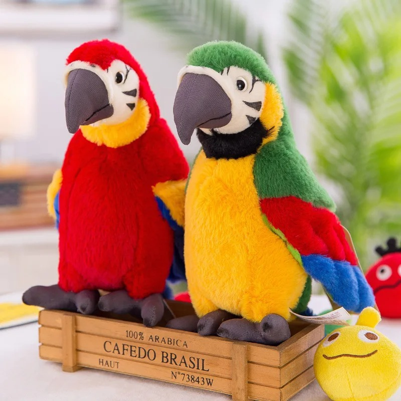 De Praatgrage Papegaai Knuffel - Squawkie