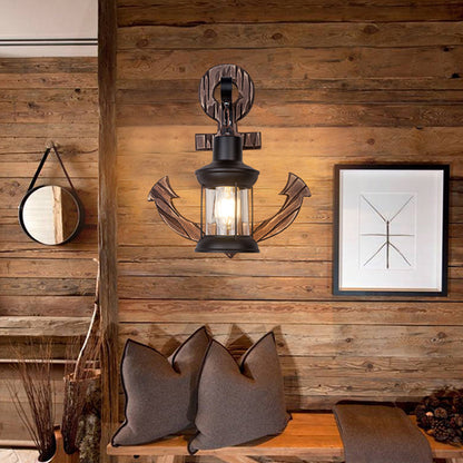 Houten Anker LED Wandlamp – Nautica
