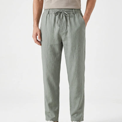 Men's Casual Linen Trousers -  Elias